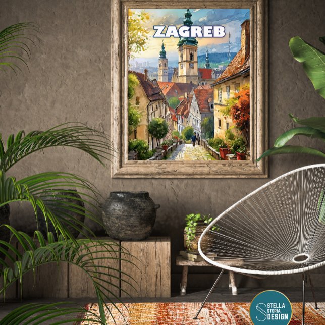 Affiche Zagreb, où chaque coin recèle un trésor ca (Créateur téléchargé)