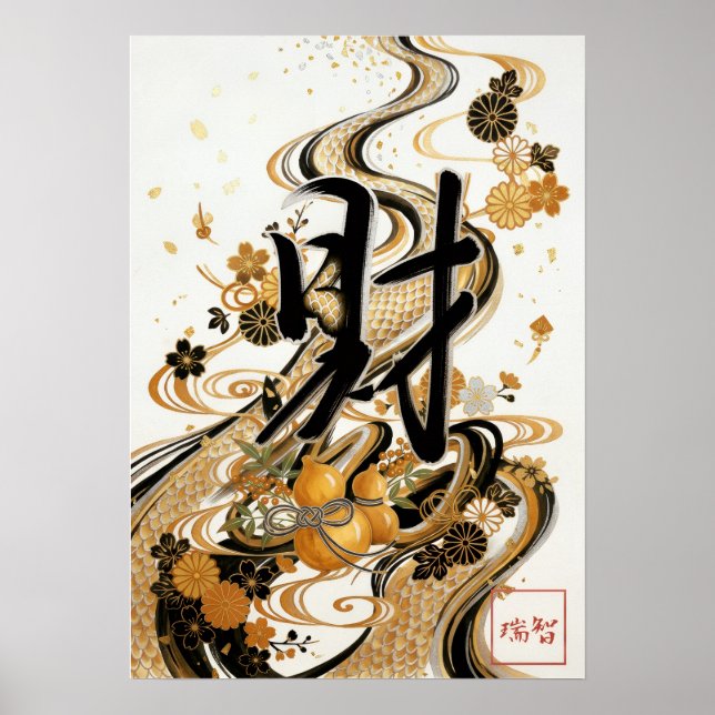 Affiche Zai: Fortune & Goldfish Elegance Art260030201 (Devant)
