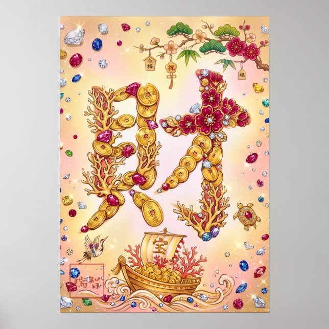 Affiche Zai: Good fortune and wealth260030004 (Devant)