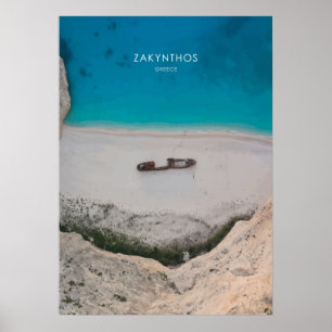 Affiche Zakynthos, Grèce Travel Artwork