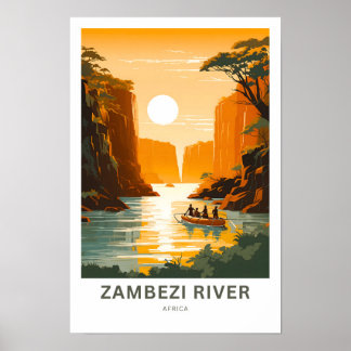 Affiche Zambezi River Africa Print