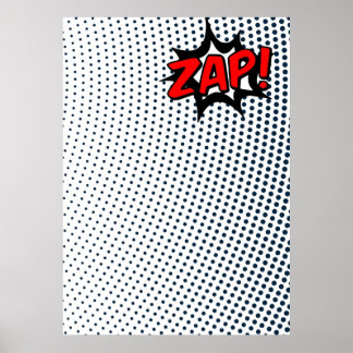 Affiche Zap Comics Book Effets