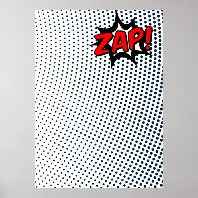 Affiche Zap Comics Book Effets (Devant)