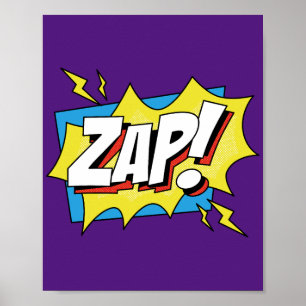 Affiche Zap ! Electrification Pop Art Comic Action