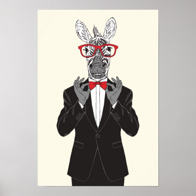 Affiche Zebra Gentleman (Devant)