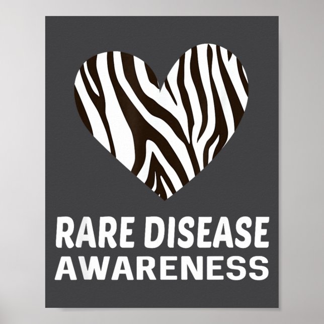 Affiche Zebra Heart Rare Disease Awareness Gift 2020  (Devant)