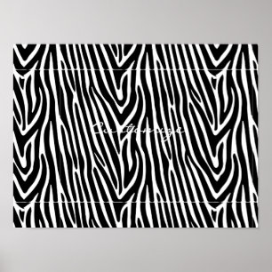 Affiche Zebra Stripes Motif Thunder_Cove