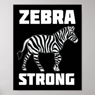 Affiche Zebra Strong Ehlers Danlos Syndrome Sensibilisatio