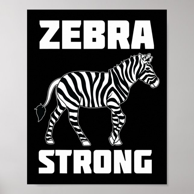 Affiche Zebra Strong Ehlers Danlos Syndrome Sensibilisatio (Devant)