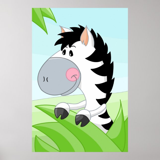 Affiche Zèbre d'Afrique (Devant)