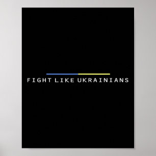 Affiche Zelensky Ukrainien Ukraine Armée Vert Combat Comme