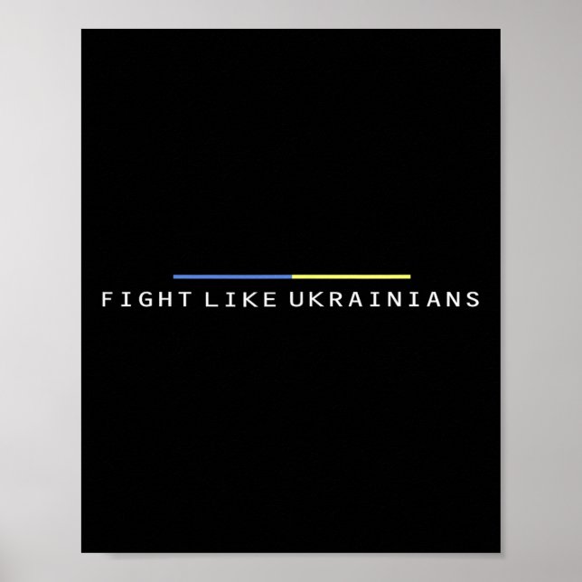 Affiche Zelensky Ukrainien Ukraine Armée Vert Combat Comme (Devant)