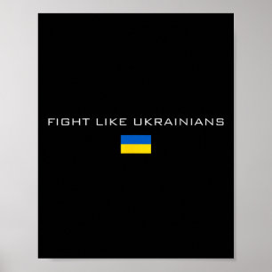 Affiche Zelensky ukrainien Ukraine Armée Vert Combat Comme