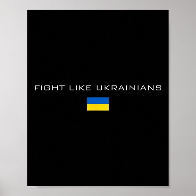 Affiche Zelensky ukrainien Ukraine Armée Vert Combat Comme (Devant)