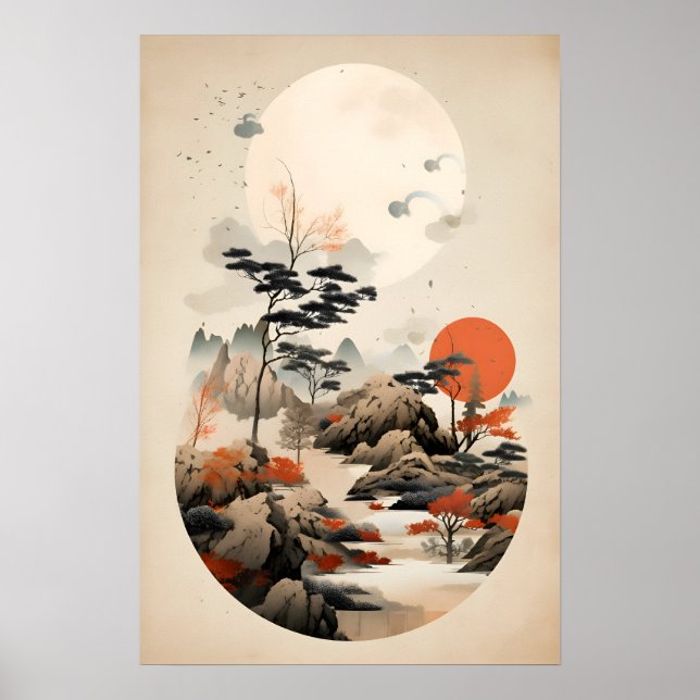 Affiche Zen Art Japandi (Devant)