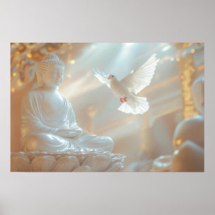 AFFICHE ZEN - BOUDDHISME - MÉDITATION