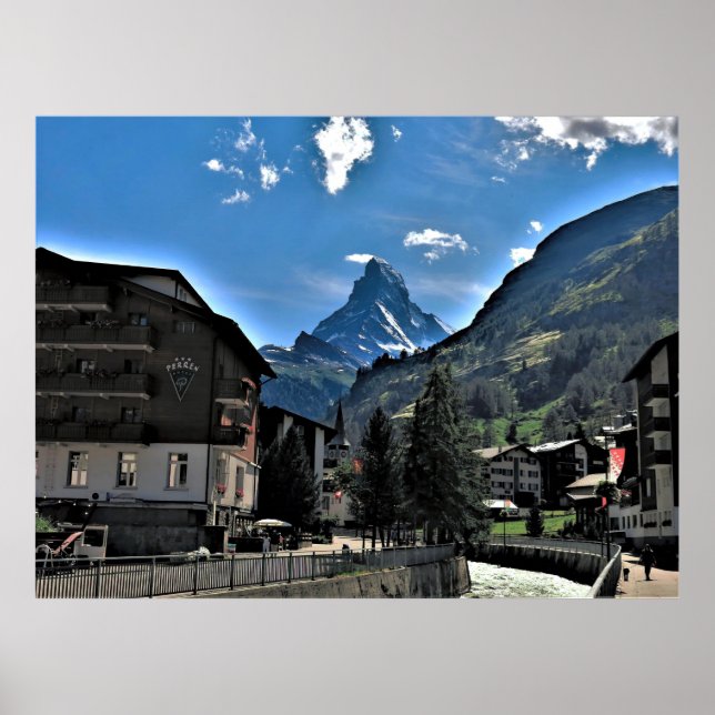 Affiche Zermatt et le Cervin (Devant)