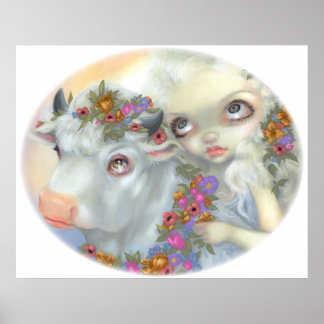 Affiche Zeus et Europa ART IMPRIMER bulle de mythologie so