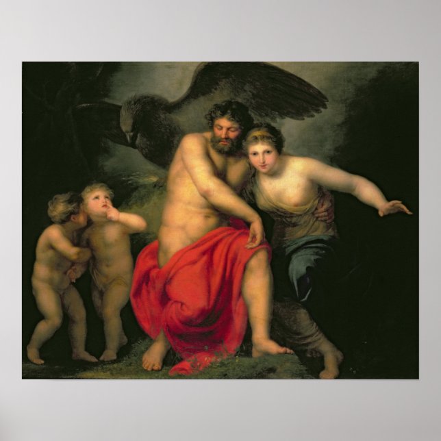 Affiche Zeus et Hera sur le mont Ida, 1775 (Devant)