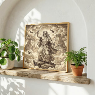 Affiche Zeus Mythologie grecque