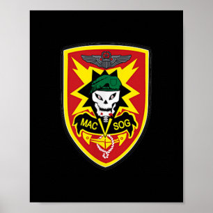 Affiche Zgxblwjhbsy Creations Co Macv-sog Vietnam War Mili