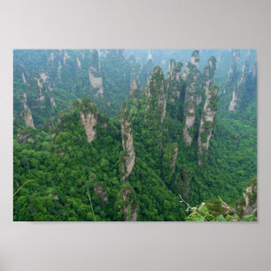 Affiche Zhangjiajie National Forest Park Avatar Mountains