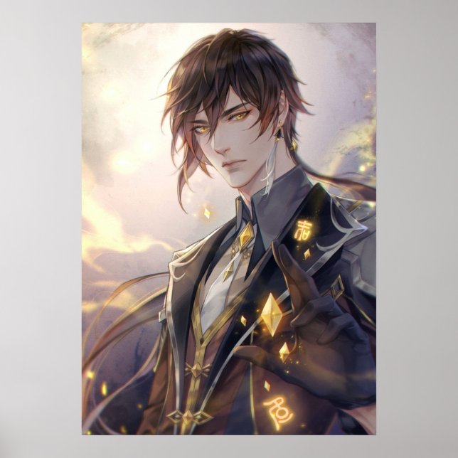 Affiche Zhongli Genshin (Devant)