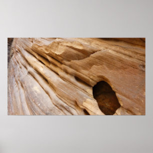 Affiche Zion Canyon Mur I Abstrait Nature Photographie