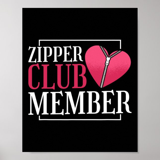Affiche Zipper Club Membre Sensibilisation aux maladies ca (Devant)