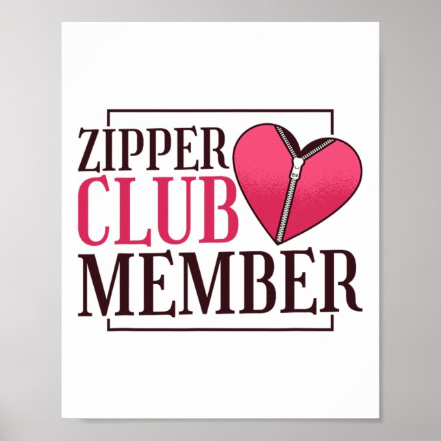 Affiche Zipper Club Membre Sensibilisation aux maladies ca (Devant)