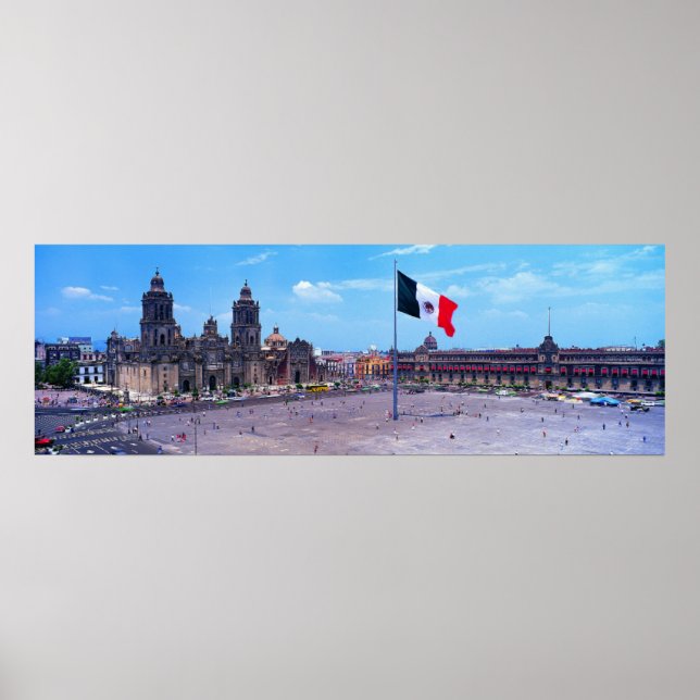 Affiche Zocalo, Mexico City, Mexique (Devant)