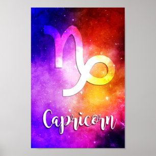 Affiche Zodiac : Capricorne Space Candy
