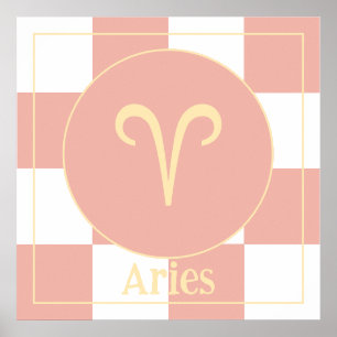 Affiche Zodiac moderne Aries
