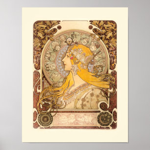 Affiche Zodiac par Alphonse Mucha