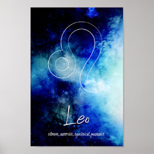 Affiche Zodiac : Traits de Leo