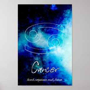 Affiche Zodiac : Traits du cancer