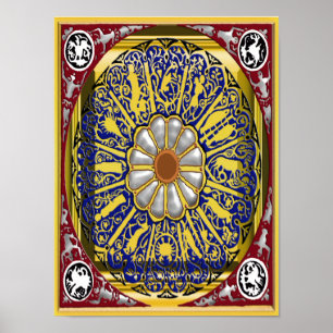 Affiche zodiaque de dante