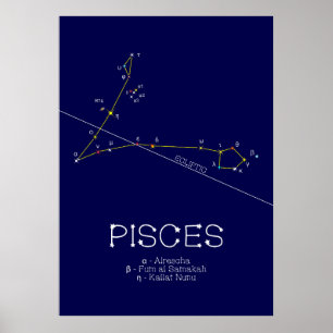 Affiche Zodiaque Pisces