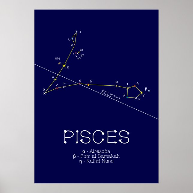 Affiche Zodiaque Pisces (Devant)