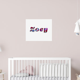 Affiche Zoey-Funky Wave Design