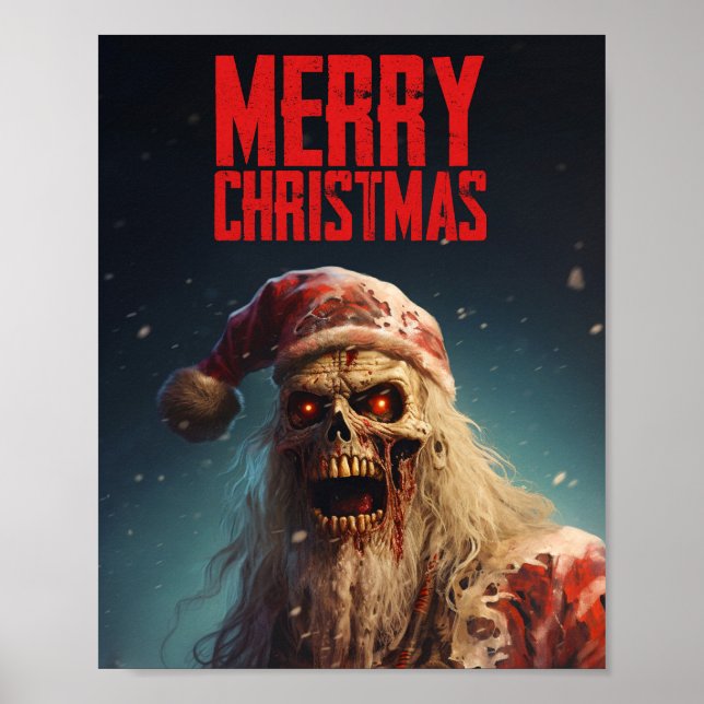 Affiche Zombie - Merry Christmas (Devant)