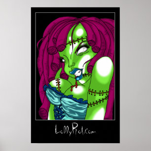 Affiche Zombie Pin-up