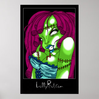 Affiche Zombie Pin-up