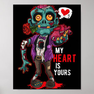 Affiche Zombie Valentine Mon cœur vous appartient