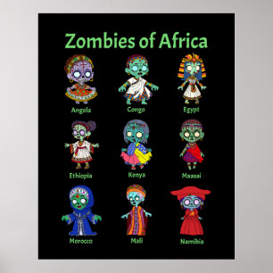 Affiche Zombies d'Afrique