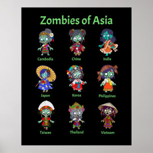 Affiche Zombies d'Asie