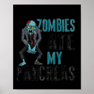 Affiche Zombies Mangé Mes ancêtres Sensibilisation au diab