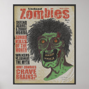 Affiche Zombis les vampires Ver.3 de magazine