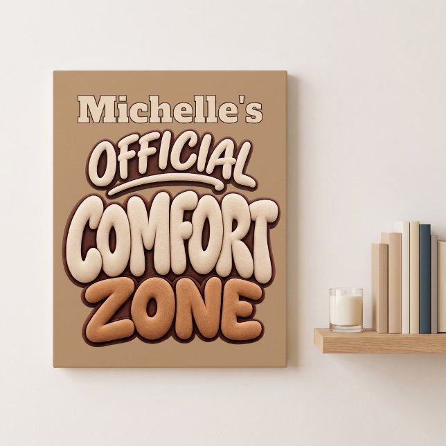 Affiche Zone de confort officielle drôle (Créateur téléchargé)