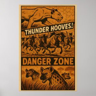 Affiche Zone de danger - Comic de tonnerre Hoves